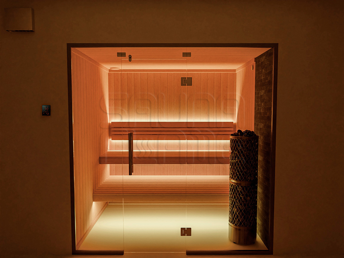 Сауна со стеклянной стеной цена